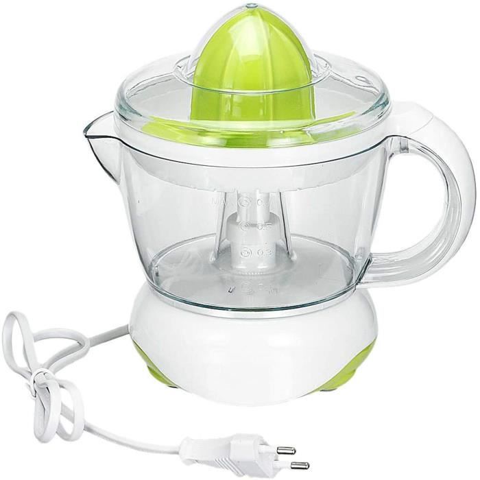 presse à agrumes électrique pour jus de fruits frais, moteur puissant de 40 w, pichet de mesure en plastique transparent facile à