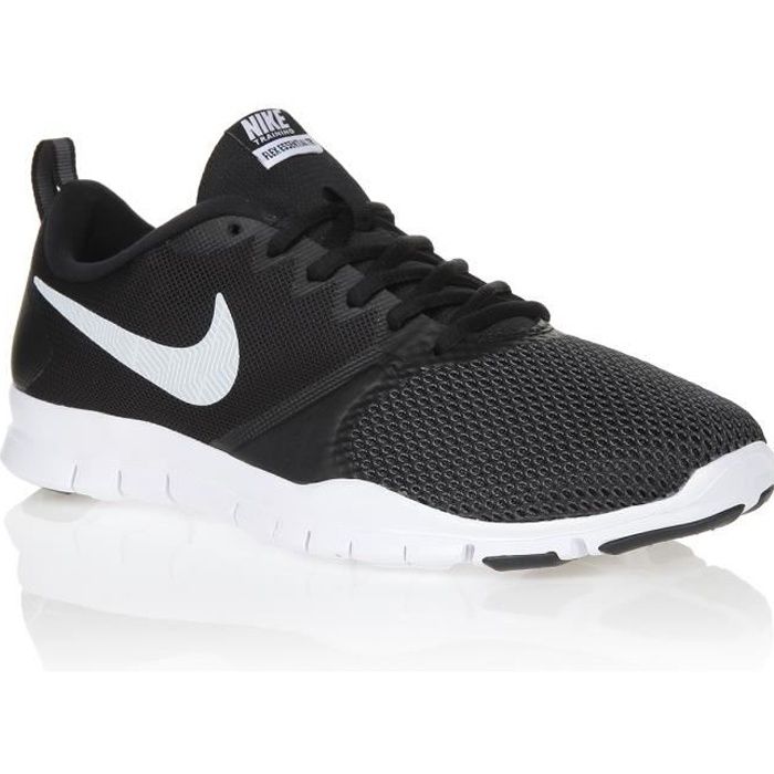 NIKE Baskets FLEX ESSENTIAL TR - Femme - Noir et Blanc