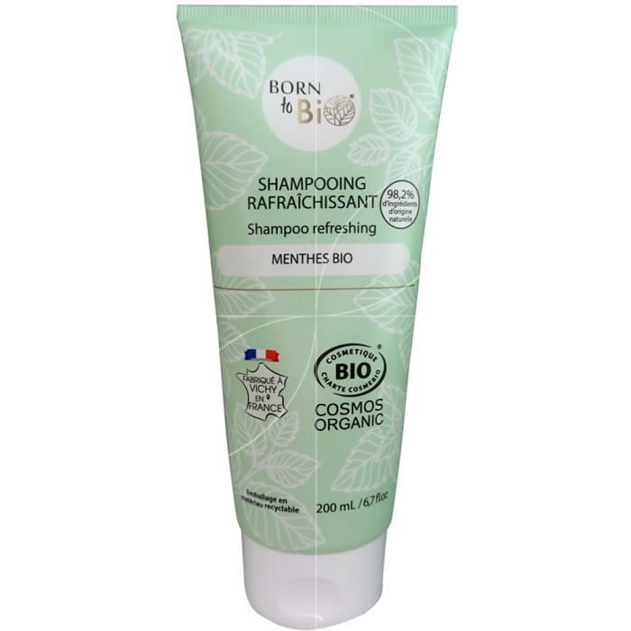 Born to Bio - Shampooing Rafraîchissant Menthes bio - 200ml - Cosmetique Bio