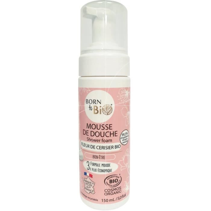 Born to Bio - Mousse de Douche Fleur de Cerisier - 150ml - Cosmetique Bio