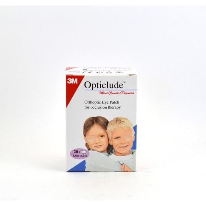 3M Opticlude Pansement Oculaire Mini Chair 6cm x 5cm 20 unités