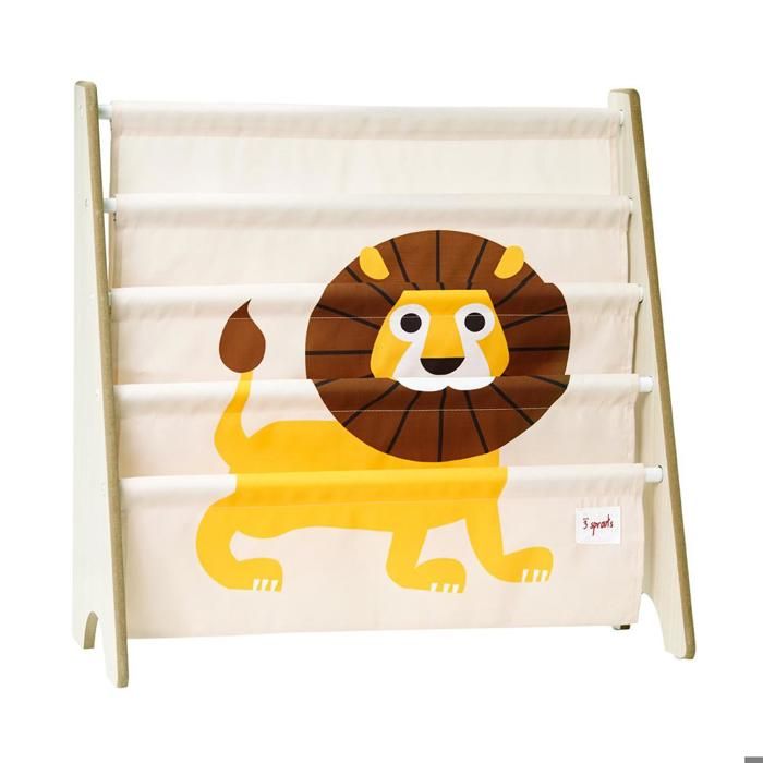 Rangement - Lion - Enfant - Beige - 4 compartiments - Hauteur adaptée