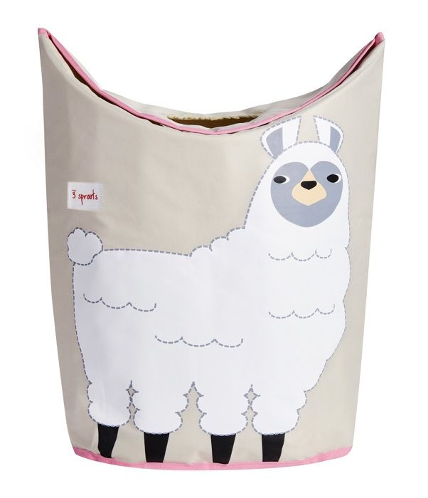 Panier à linge enfant Lama 3 Sprouts Blanc