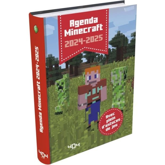 Agenda Minecraft 2024-2025 - 404 Editions - Agenda scolaire non officiel - A partir de 7 ans