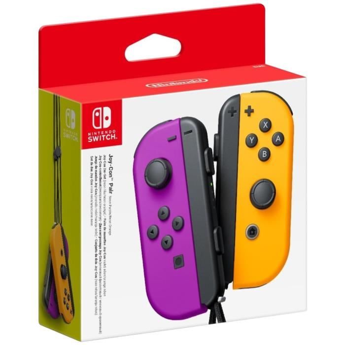 Joy Cons Violet + Orange