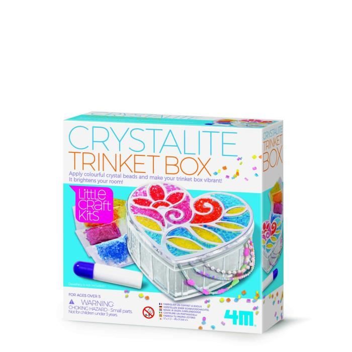 4M 404768 LITTLE CRAFT BOÎTE À BIJOUX EN CRISTALITE MULTICOLORE