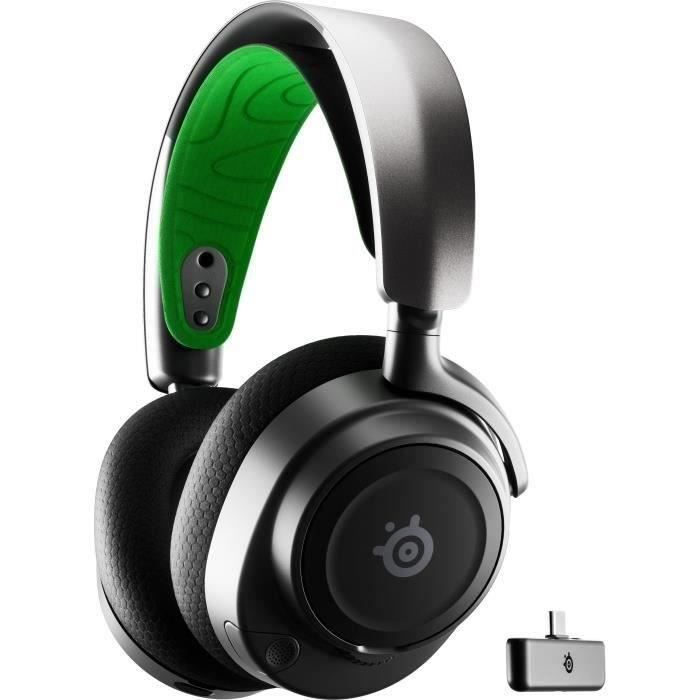 Casque-Micro Gaming - STEELSERIES - Arctis Nova 7X - Sans Fil - Multiplateforme - Noir / Vert
