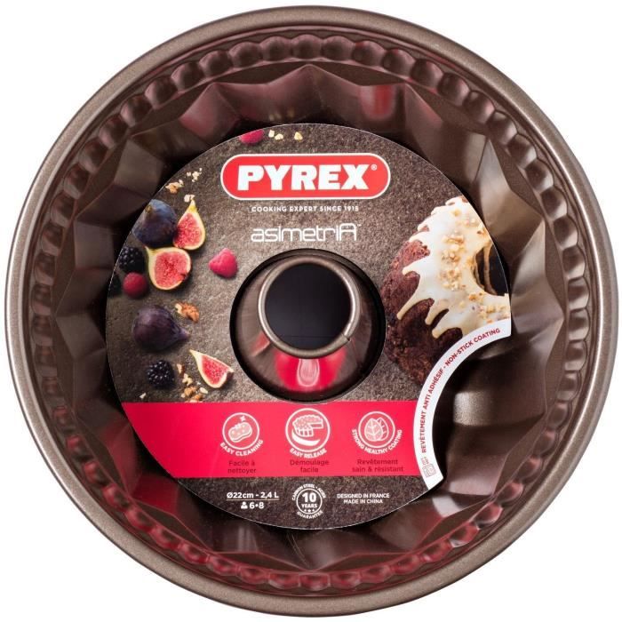 PYREX Moule savarin Asimetria 24 cm marron