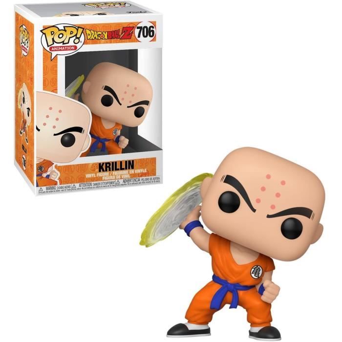 Figurine Funko Pop! Animation : Dragon Ball Z S7 - Krillin w/ Destructo Disc