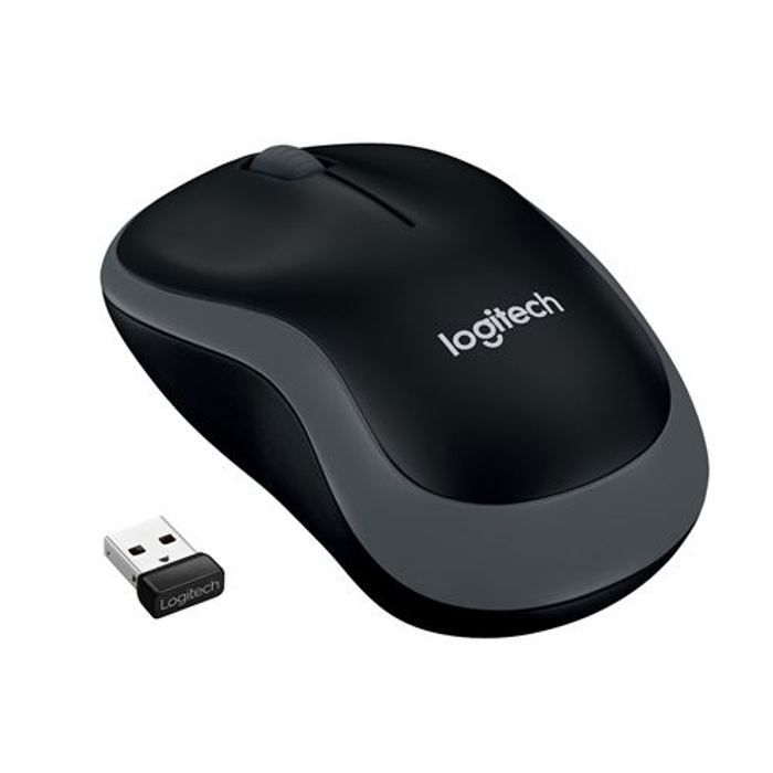 LOGITECH - Souris sans fil optique - M185 - Gris