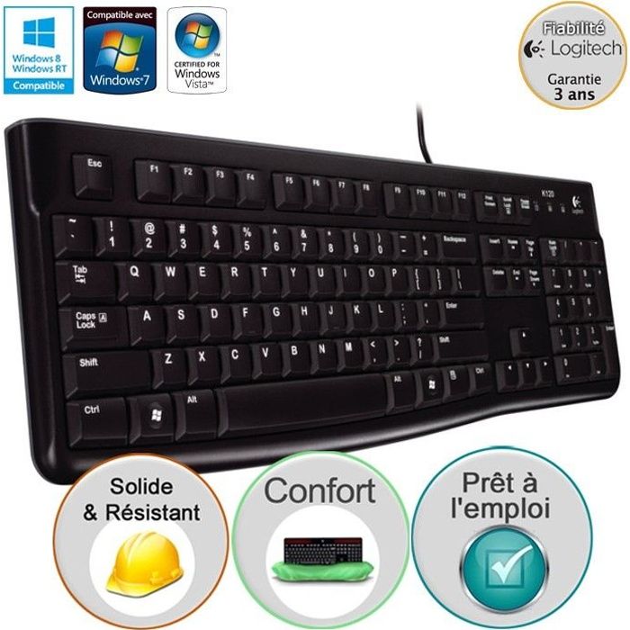 Logitech clavier filaire - K120