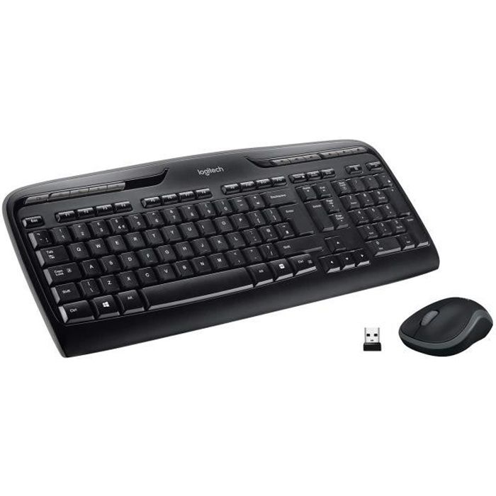 LOGITECH MK330 Ensemble Clavier Souris - Sans Fil - AZERTY