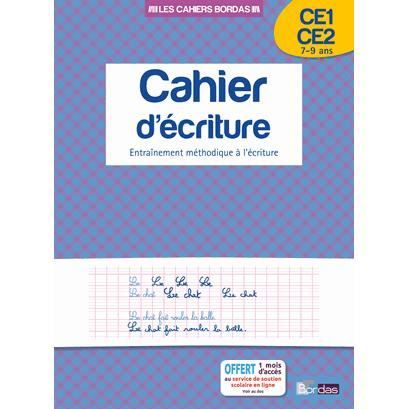 Cahier d'écriture CE1-CE2 7-9 ans