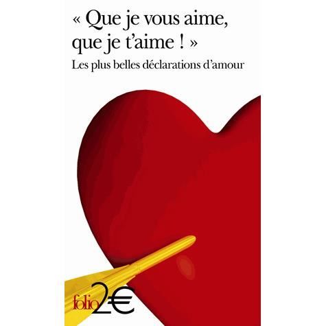 "Que je vous aime, que je t'aime !"