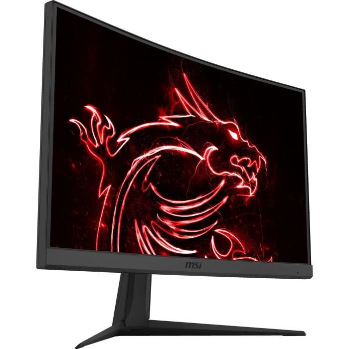 Ecran PC Gamer Incurvé - MSI Optix G24C6 - 23,6" FHD - Dalle VA - 1ms - 144Hz - FreeSync Premium - DisplayPort / HDMI