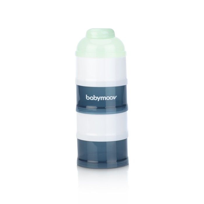 Boîtes doseuses de lait en poudre pour bébé - BABYMOOV - Arctic Blue - Empilables et 100% Hermétiques