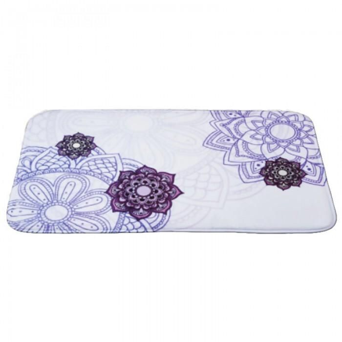 Tapis de bain absorbant antiderapant feuille classique bathlux 45X75cm