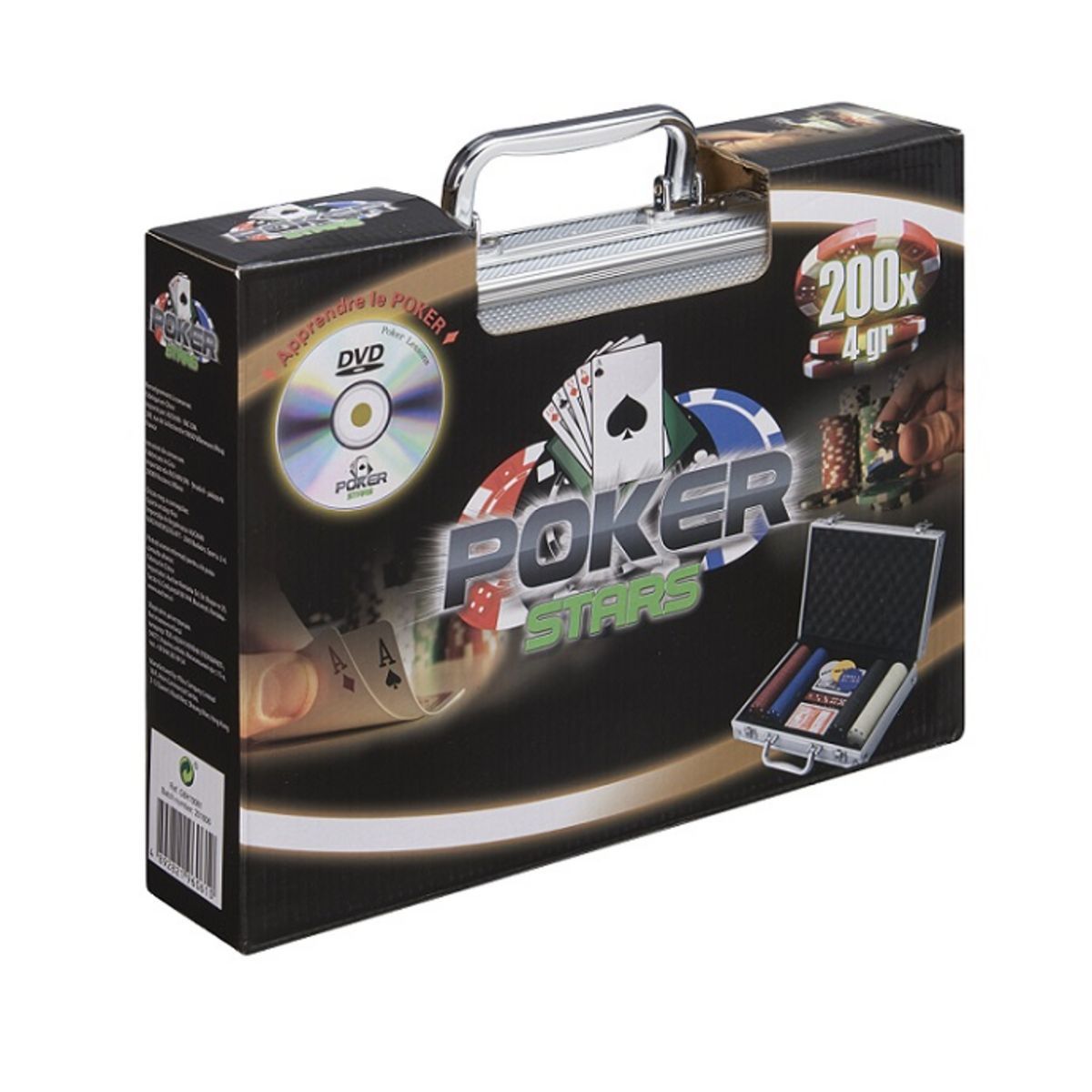 One Two Fun - Malette de Poker aluminium