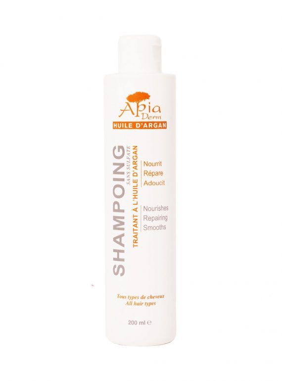 Apia Derm Shampoing Sans sulfate Huile d'argan 200ml