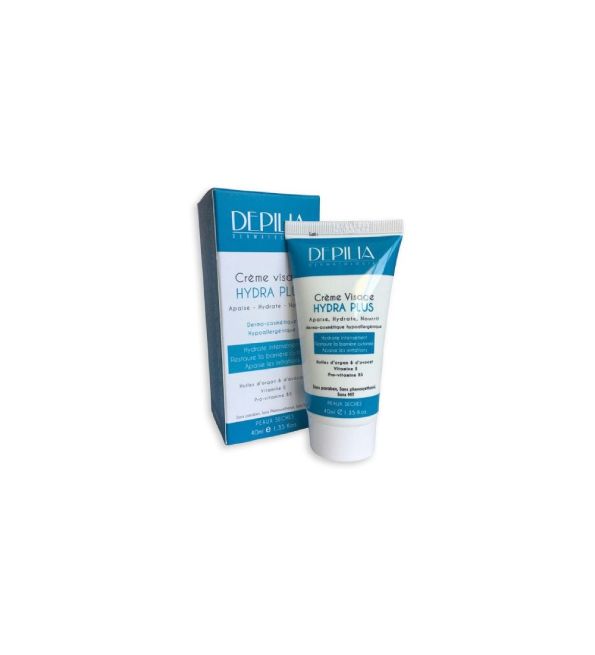 Depilia Crème Visage Hydra Plus 50 ml – Soin Hydratant et Nourrissant