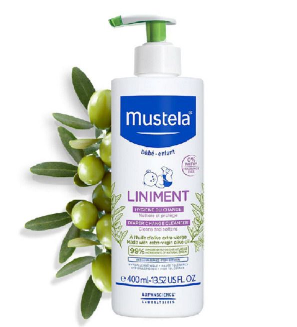 Mustela Liniment - 400ml – Soin Nettoyant Naturel pour Bébé - Respectueux de la Peau et de l’Environnement