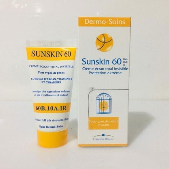 DERMO SOINS SUNSKIN 60 CRÈME SOLAIRE TUBE 50ML