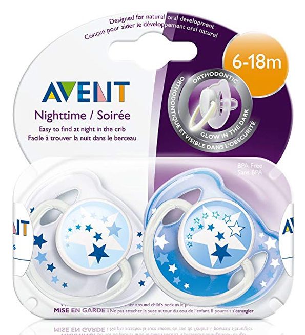 Avent - SCF176/62 - Sucettes nuit X2 - 6-18 mois