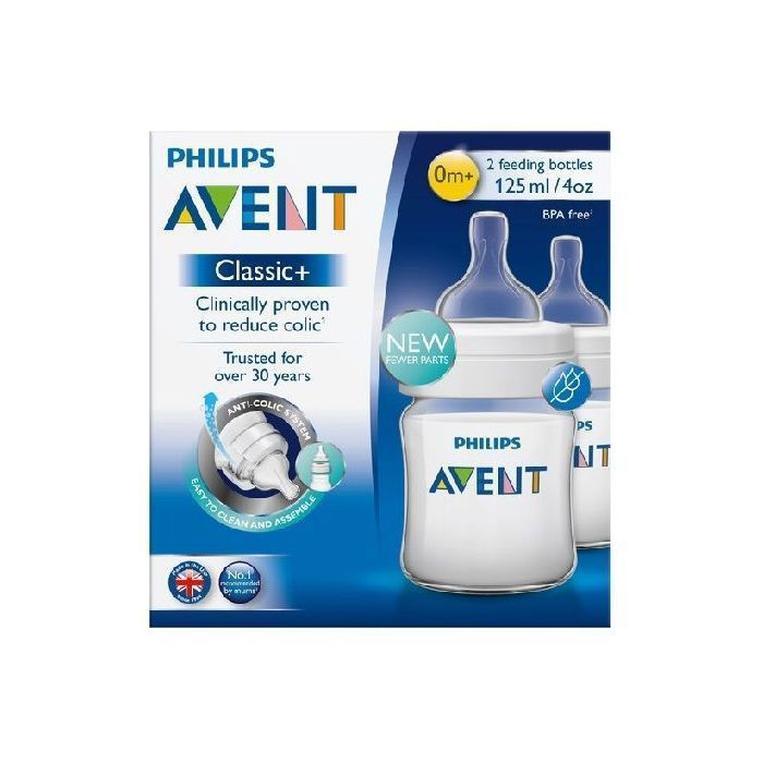 Avent Biberon Ant-Colic 0m 125ml Scf810/62 Twin Pack