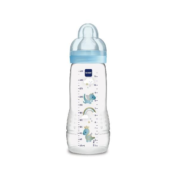 Mam Baby – Biberon +4 mois 330 ml – Couleur / Motif Aléatoire