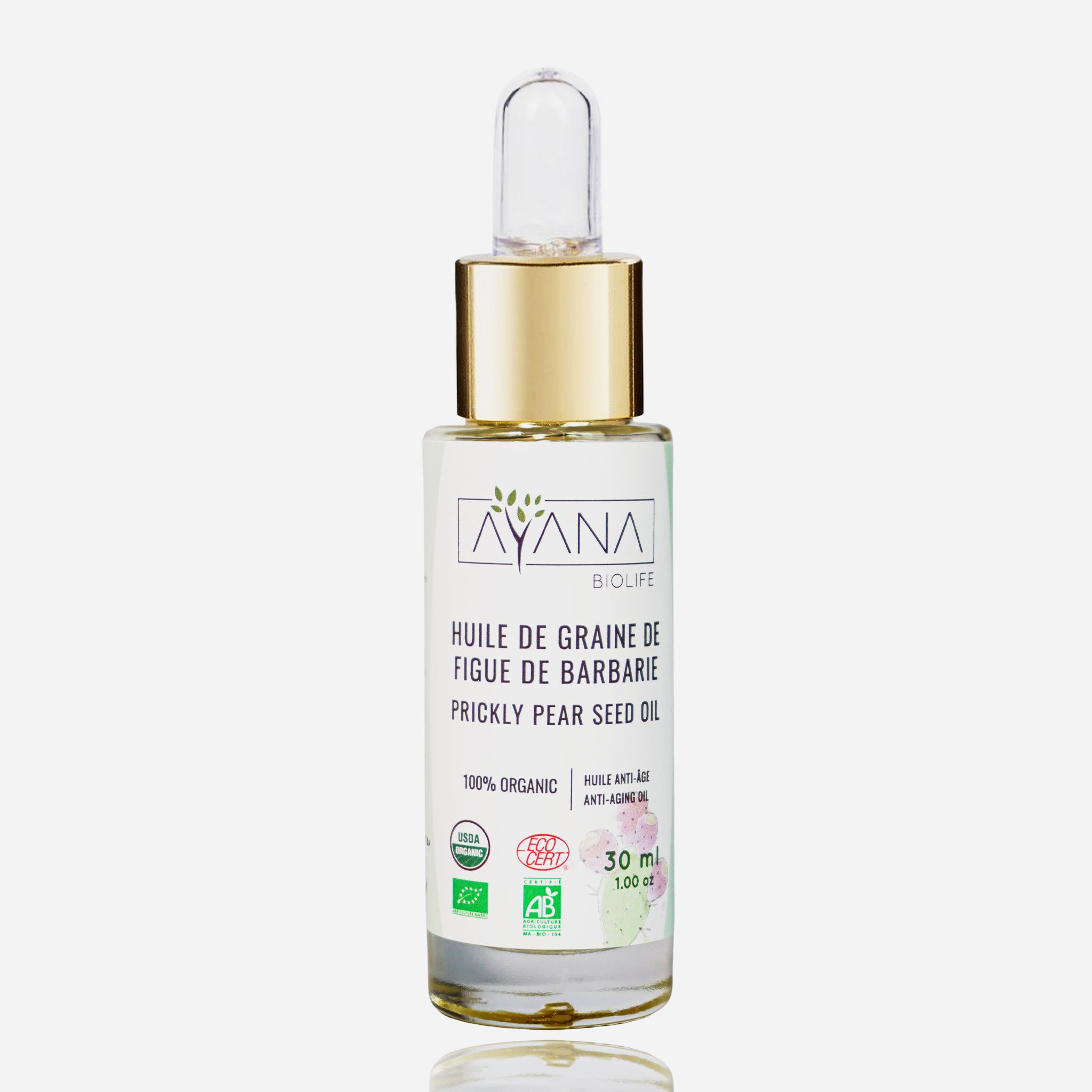 Huile de Pépins de Figue de Barbarie Biologique 30ml