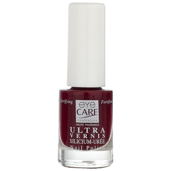Vernis à Ongles - EYE CARE - Ultra Vernis Silicium-Uree - 5 ml - Bordeaux - Fortifiant Protecteur