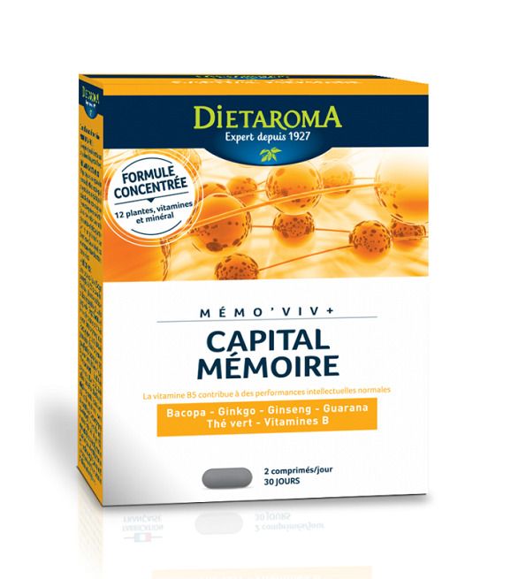 DIETAROMA MÉMO VIV CAPITAL CÉRÉBRAL MÉMOIRE 60 Comprimès