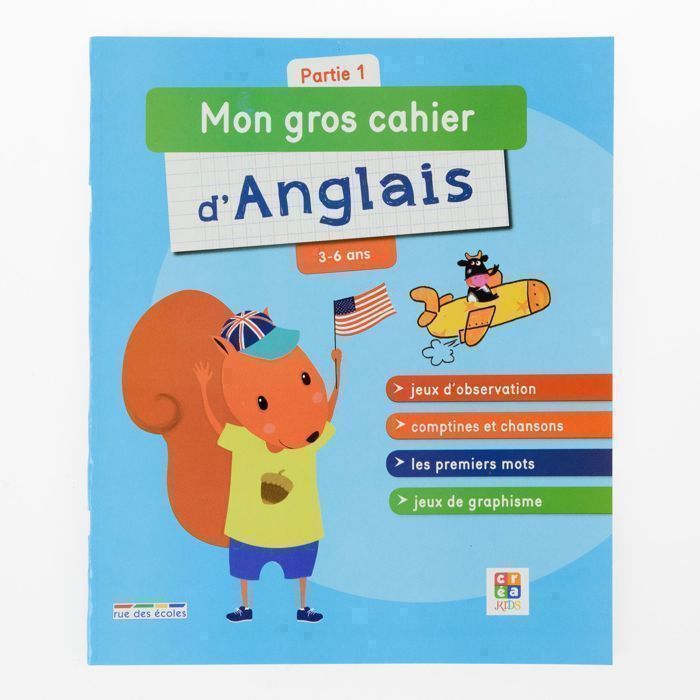 Mon Gros Cahier D'Anglais Maternelle Série 1