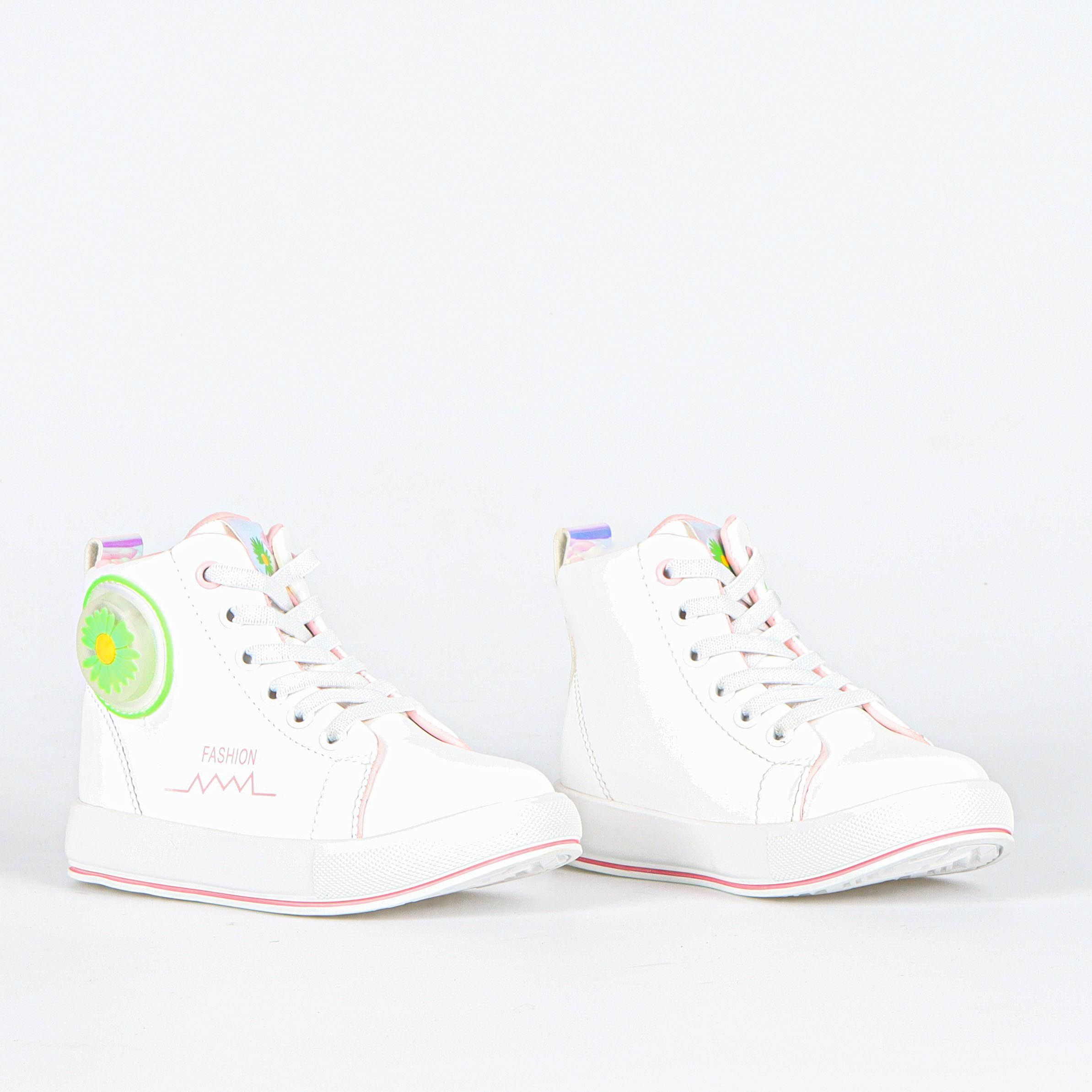 EVER- Baskets Fille en Blanc