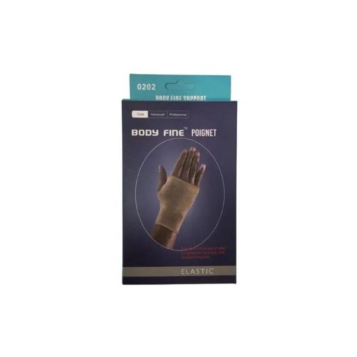 Body Fine Elastic – Support de Poignet Médical M pour Contention et Confort Thermique