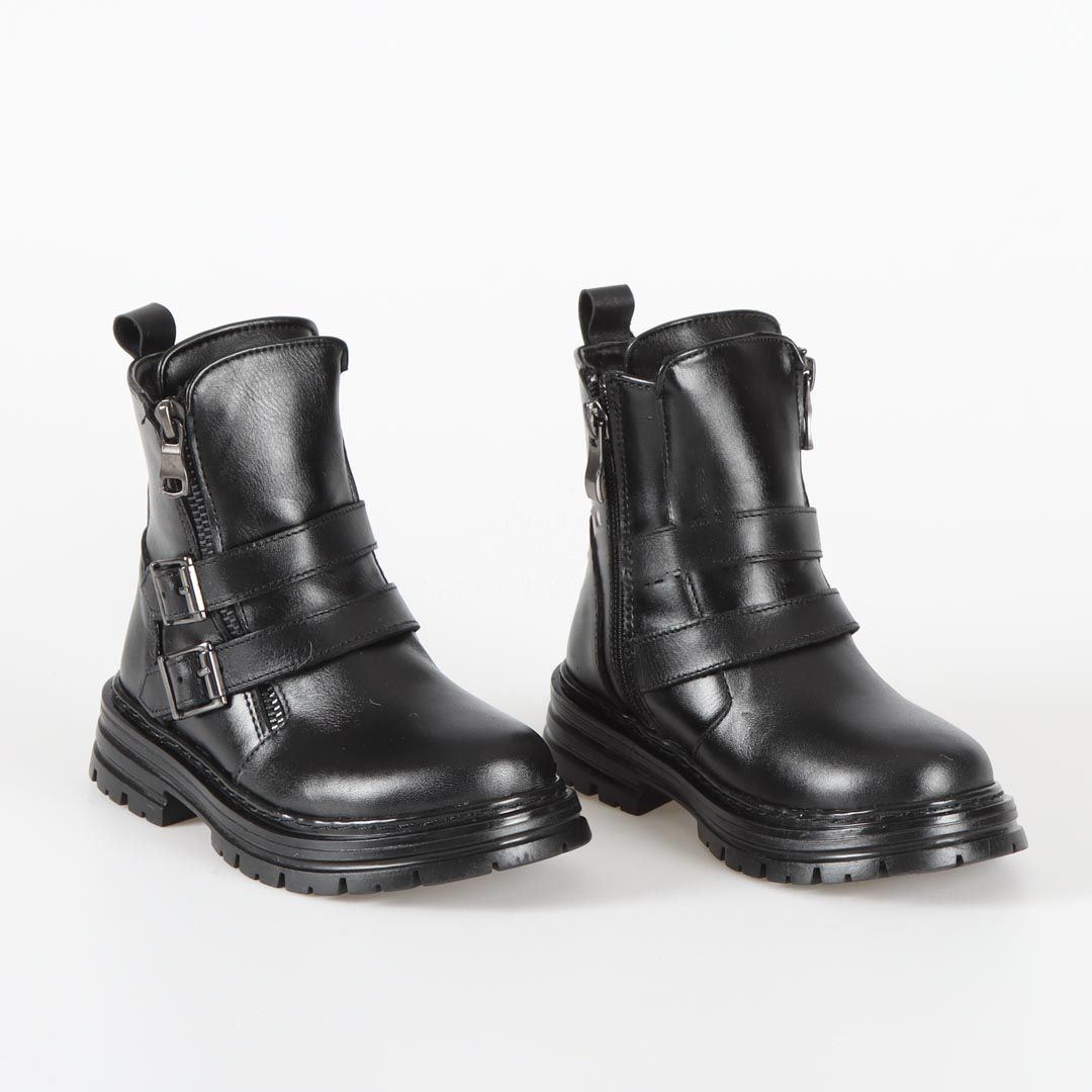 SASHA - Bottines Fille en Noir