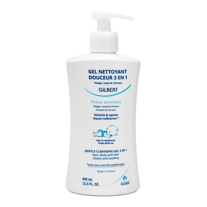 Gilbert Gel Nettoyant Douceur 3en1 Bebe 400ml