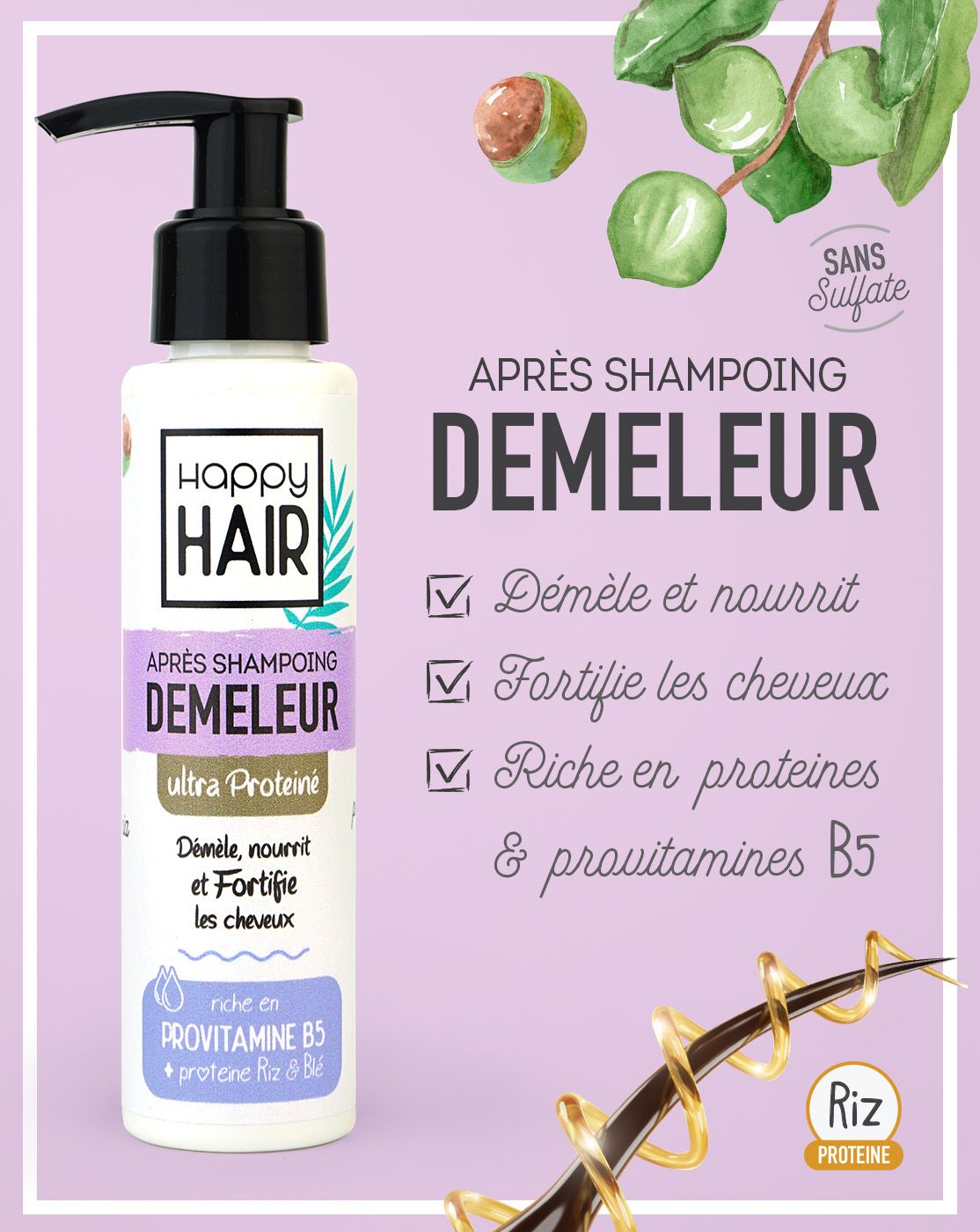 Démeleur ULTRA PROTEINÉ 80ml