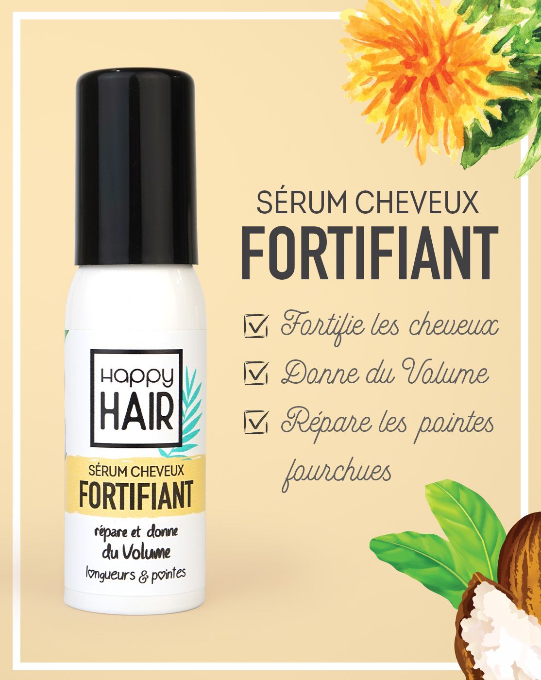 Sérum Cheveux FORTIFIANT 60ml