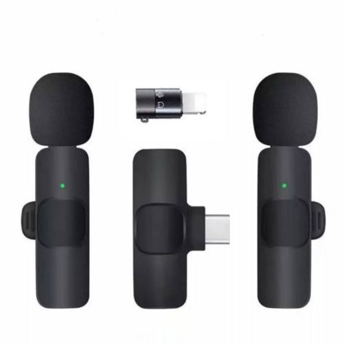 K11 2in1, 2 Microphones sans fil PLUG-PLAY, Micro Cravate Vlog, Youtube Lightning