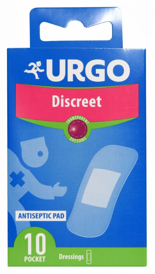 Urgo Discreet 10 pcs – Pansements Invisibles pour Petites Plaies et Éraflures