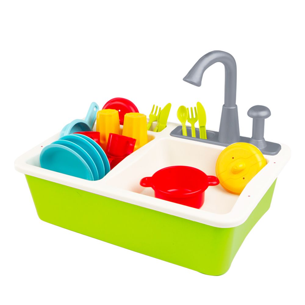 Jouet Cuisine avec accessoires Sink W/ Kitchenware Acc - 22 Pièces