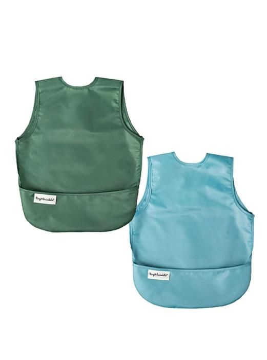 Set de 2 bavoirs Bleu et Vert