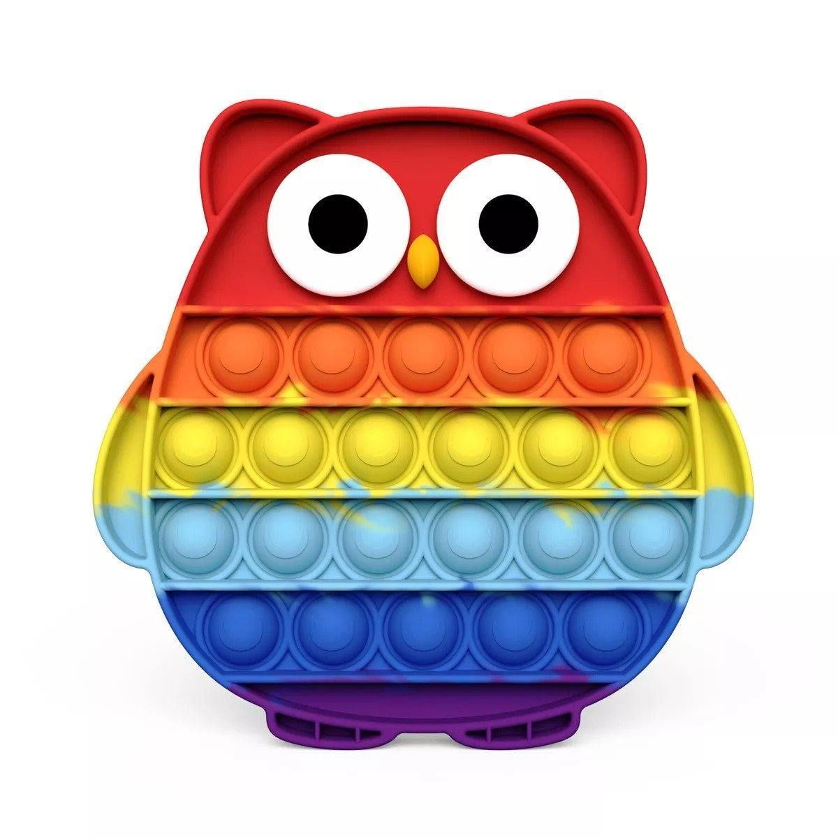 Popit Rainbow - Hibou