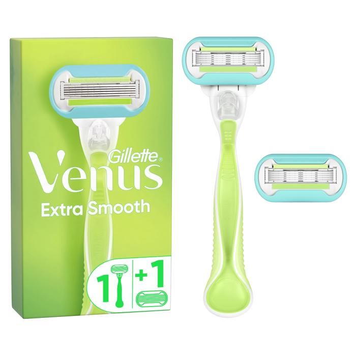 Venus Rasoir Système Extra Smooth 5 lames - 1 Rasoir + 1 Recharge