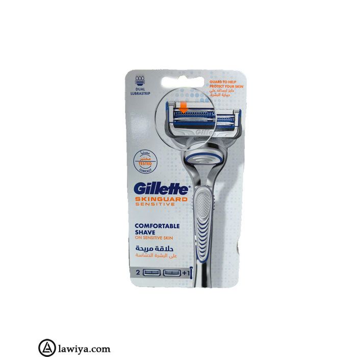 Gillette Rasoir Système Skinguard Sensitive + 1 Recharge
