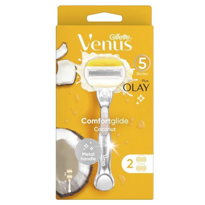 Venus Rasoir Système Comfort Glide Coconut 5 Lames - 1 Rasoir + 1 Recharge