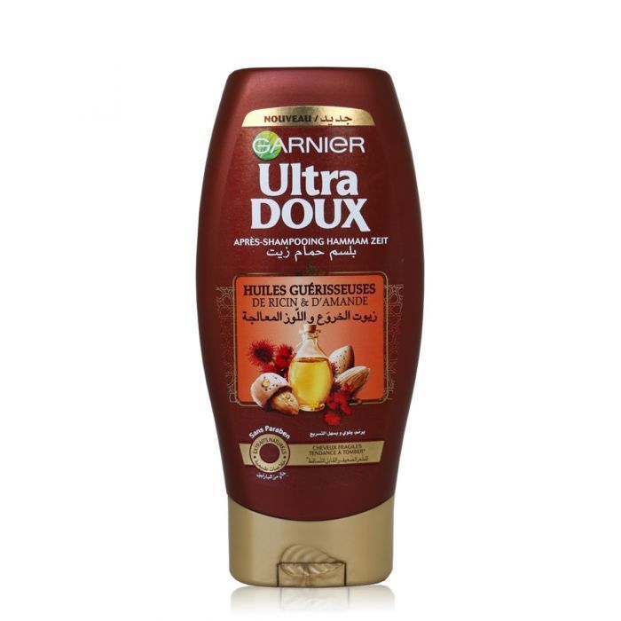 Ultra Doux -  Après shampooing à l'huile de ricin et d'amande   200ml