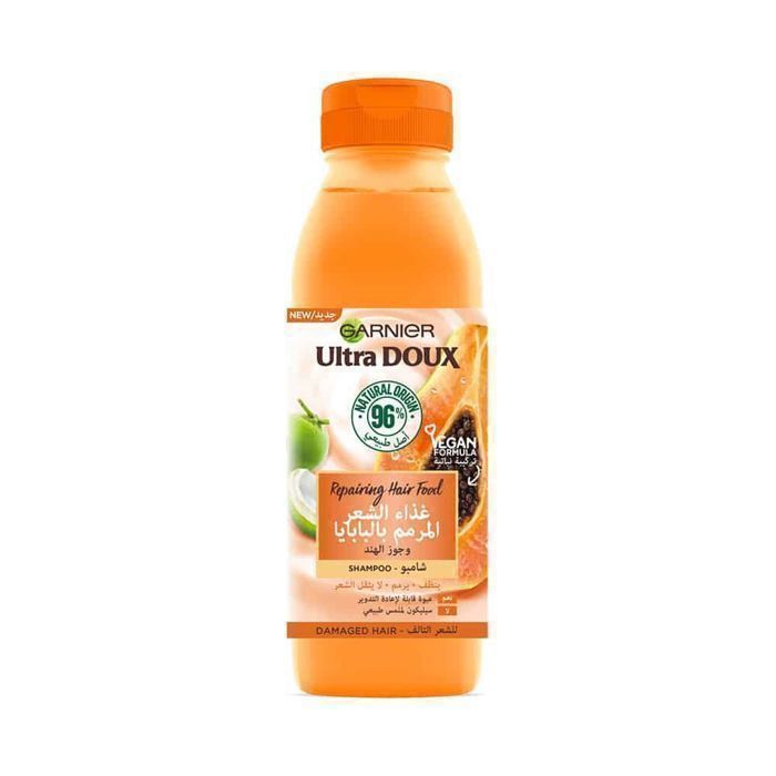 Garnier Ultra Doux -  Hair Food   Shampooing réparateur pour cheveux abîmés   350ml