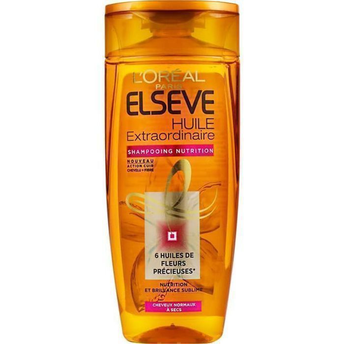 L'Oréal Elsève - Huile Extraordinaire 
  Shampooing nutrition cheveux normaux à secs 400ML